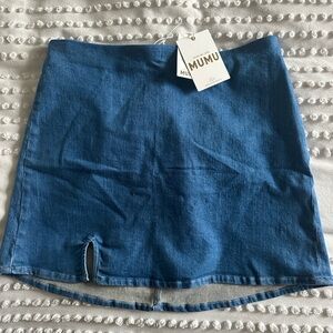 Show Me Your Mumu Denim Skirt